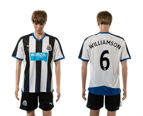 Newcastle #6 WILLIAMSON Home Soccer Club Jersey